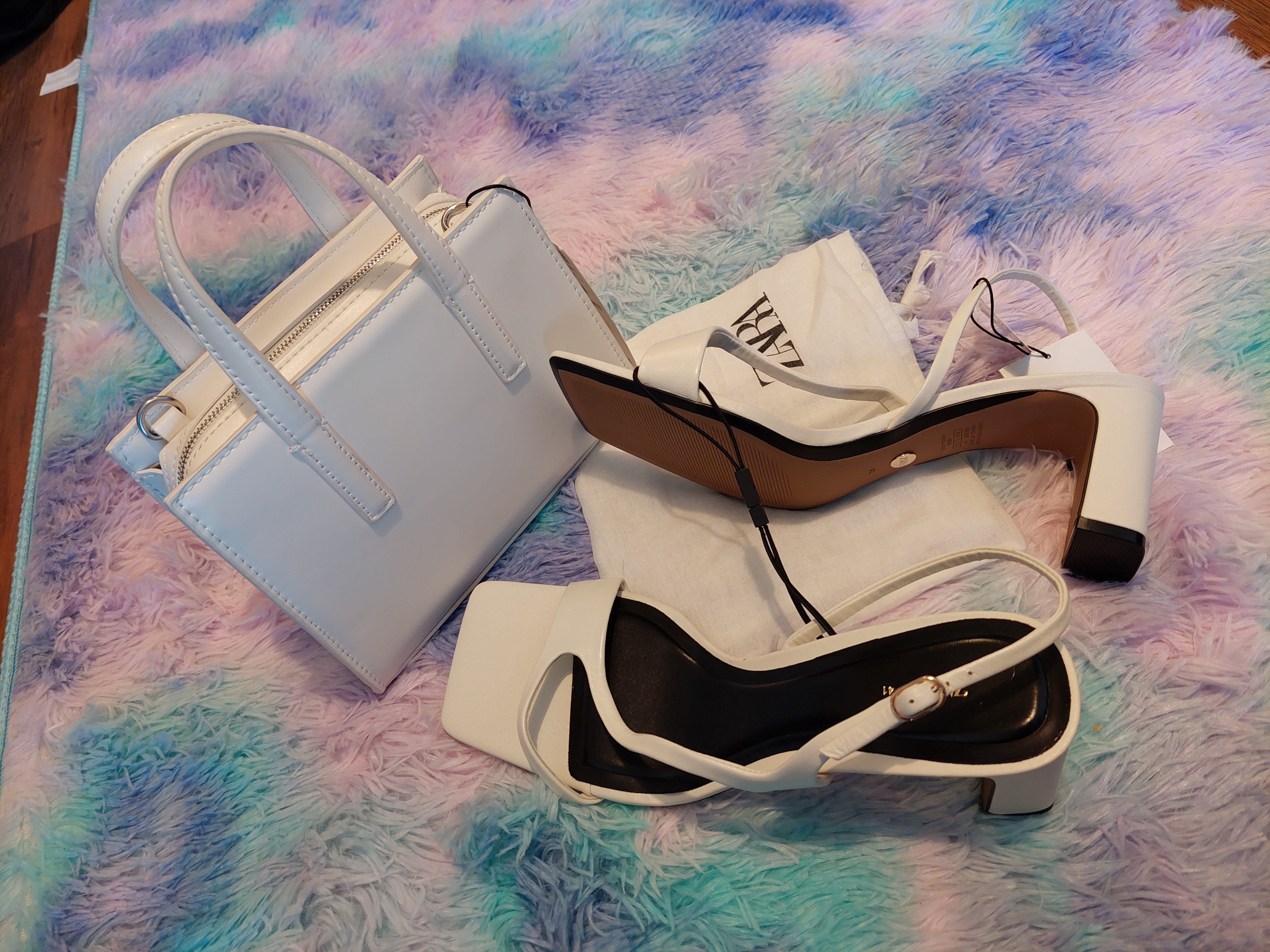 Zara Mini Bag with Block Heels