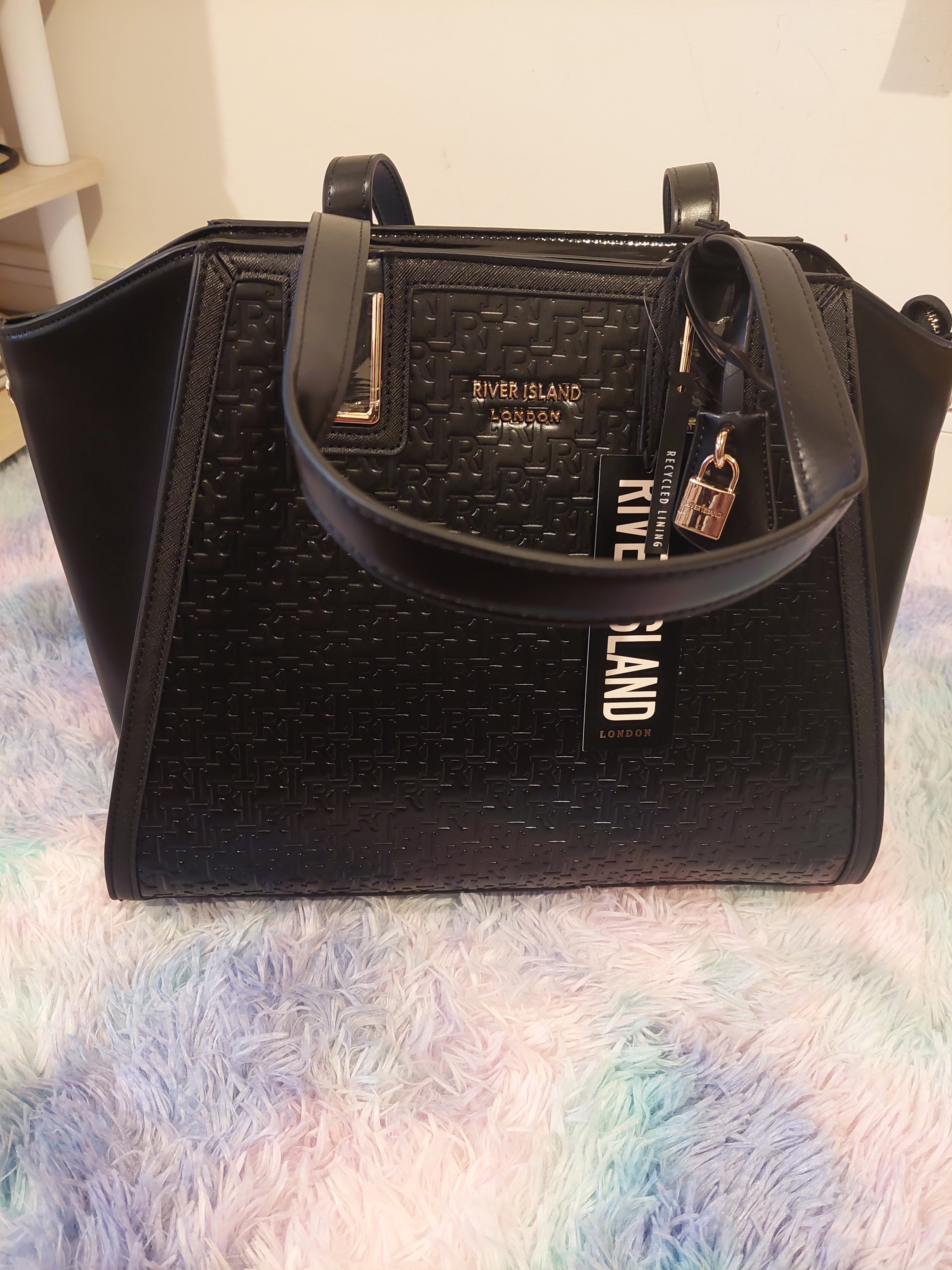 Black Charm Tote Bag