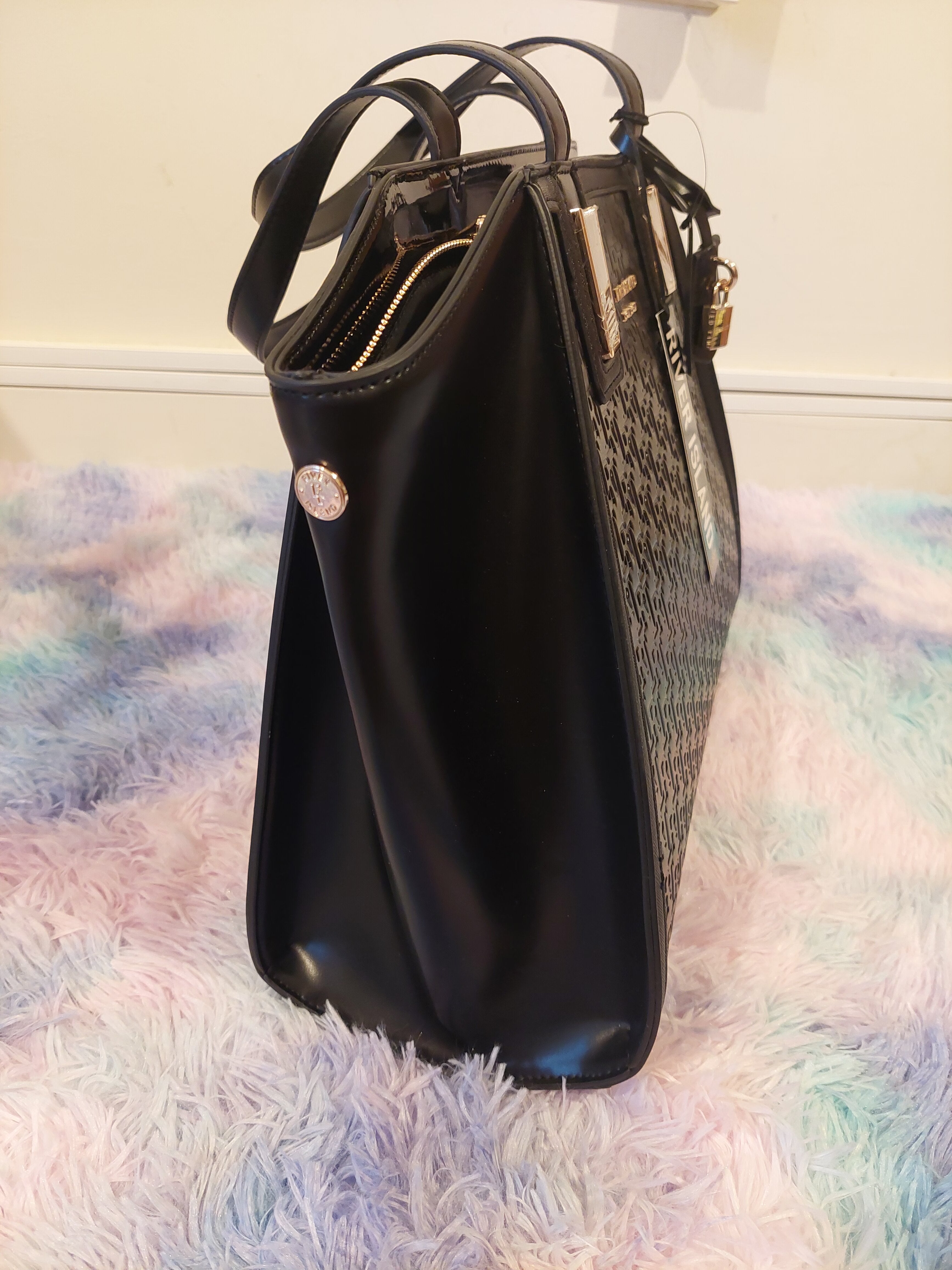 Black Charm Tote Bag