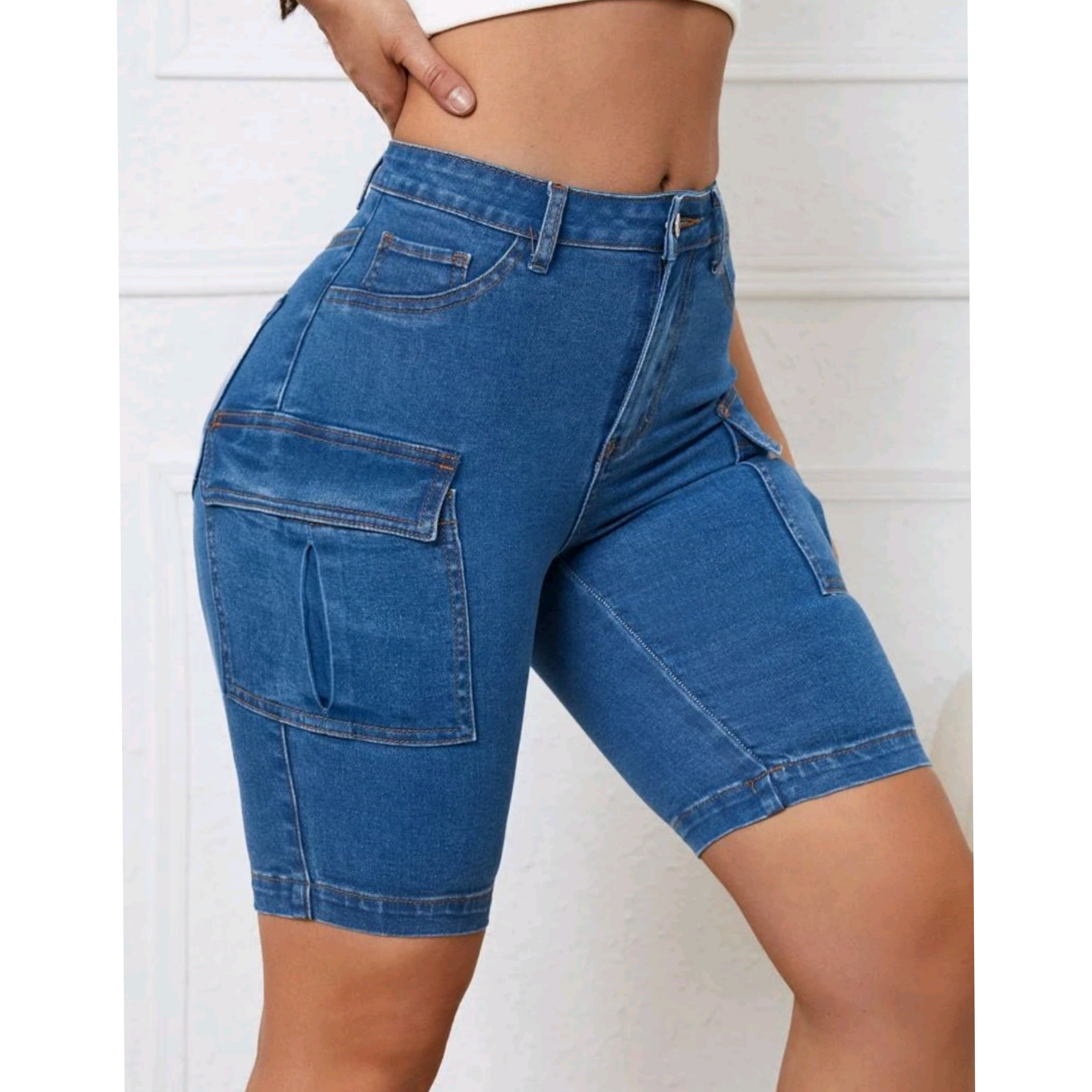 Three-Quarter Jean Short