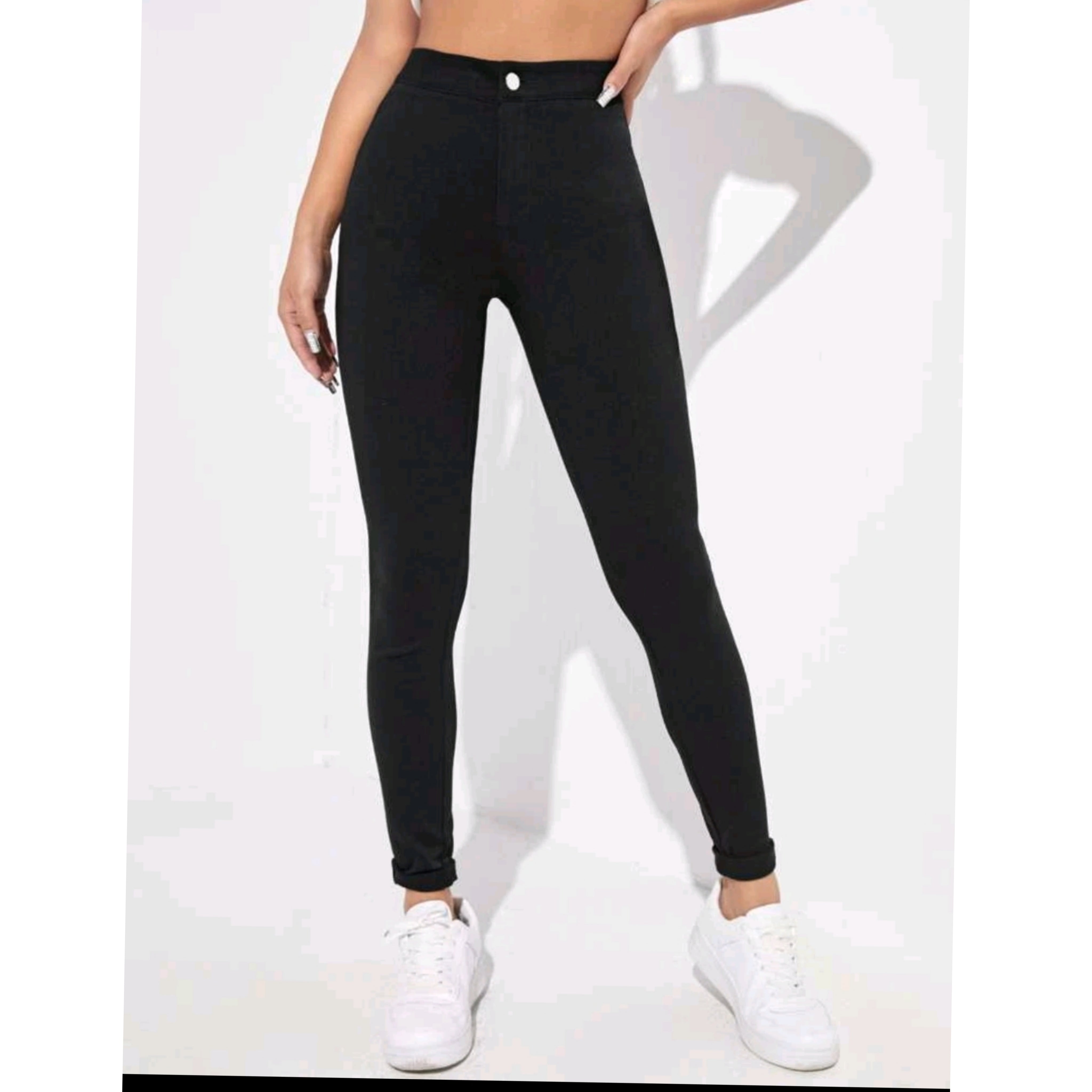 SHEIN EZwear High Waisted Skinny Jeans