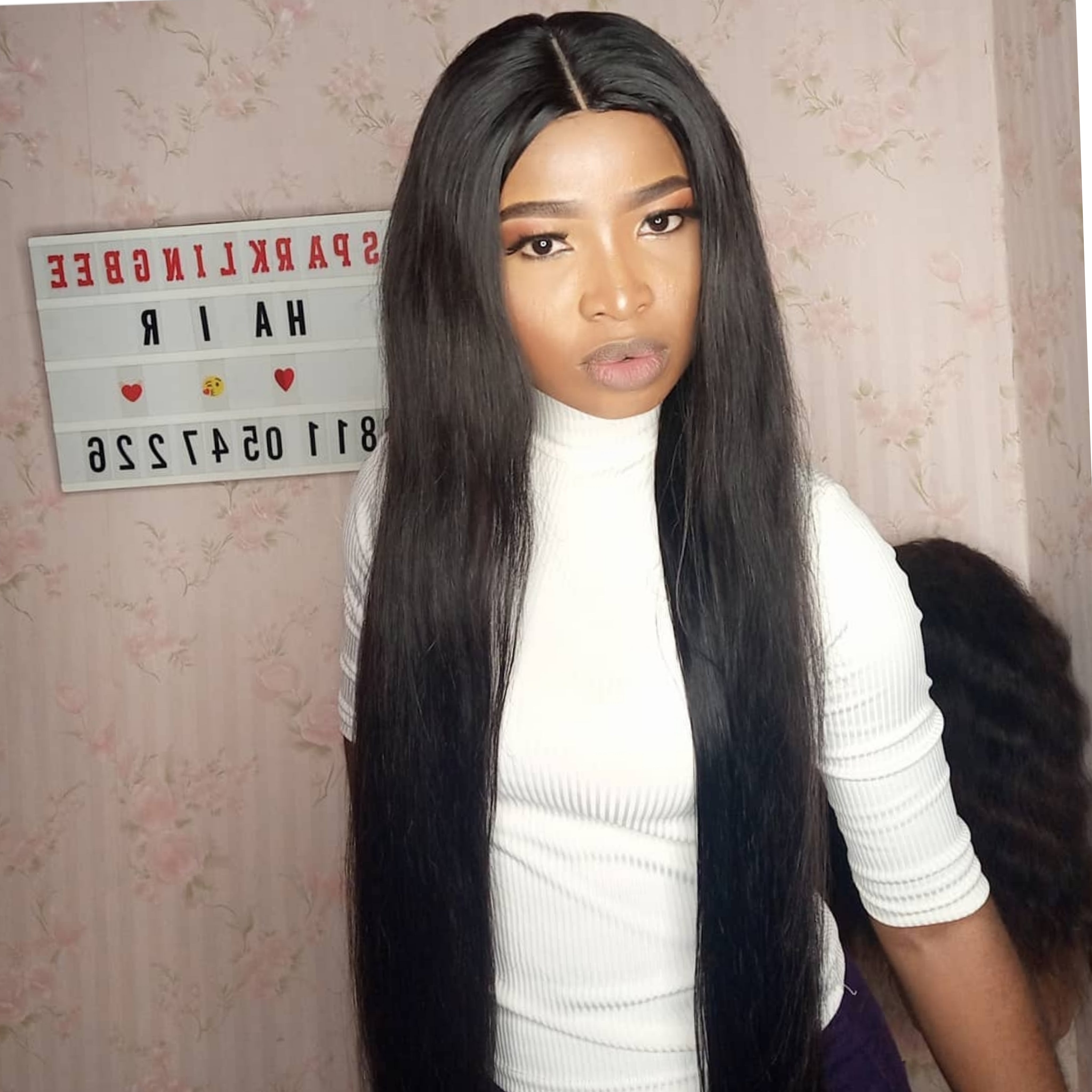 Straight Wig 32inches Natural Color 1b