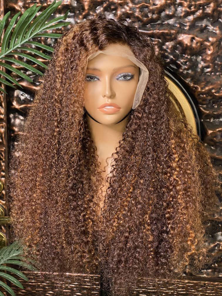 Full Frontal Made Piano Color Malaysian Curls 30inches