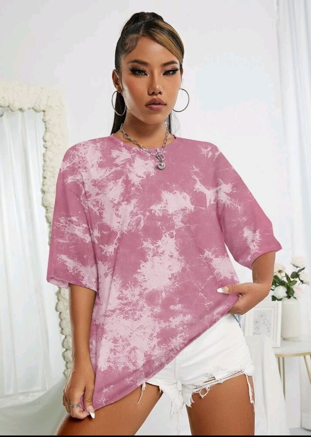 Tie Dye Drop Shoulder Tee